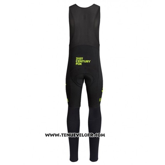 2016 Maillot Ciclismo Sky Vert et Noir Manches Longues et Cuissard
